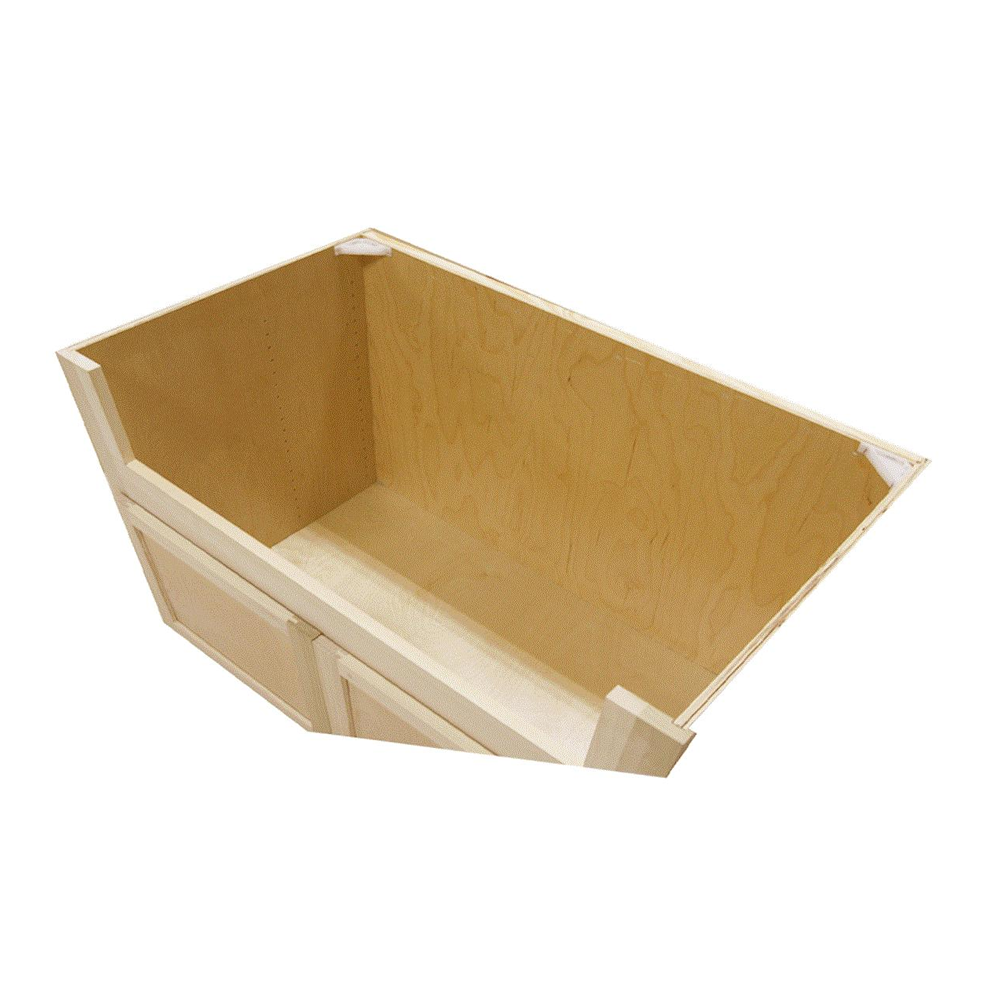 Apron Front Kitchen Sink Cabinet in Unfinished Poplar | Shaker Style | 36 in